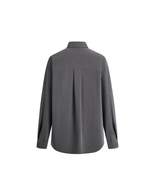 Fabrique Black Isabella Pinstriped Shirt