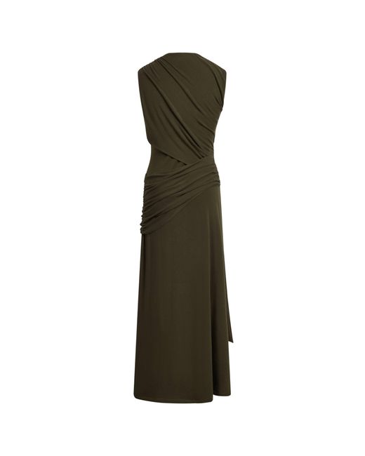 Fabrique Natural Delilah Asymmetric Draped Sleeveless Dress