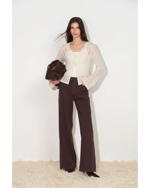 Fabrique Brown Morgan Belted Utility Jeans