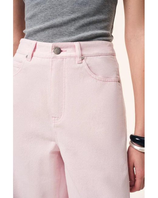 Fabrique Pink Sunset Soft Barrel Leg Jeans
