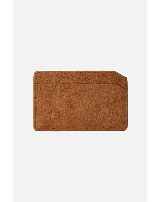 Fabrique Brown Bevel Double Layer Card Holder