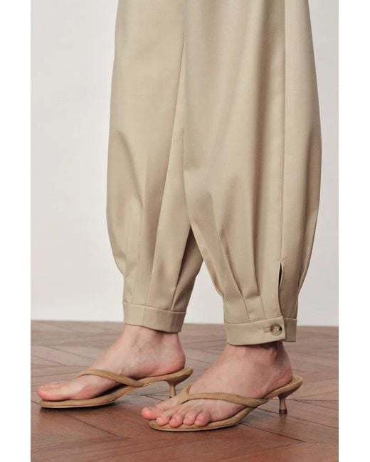 Fabrique Natural Wilderness Balloon-Leg Tailored Pants