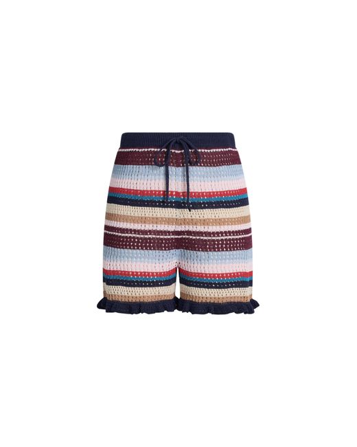 Fabrique Black Mavis Multi Stripe Knit Shorts