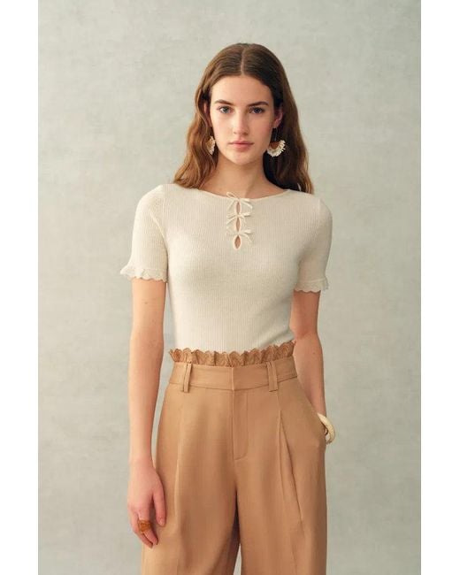 Fabrique Natural Iris Wool Base Layer Top