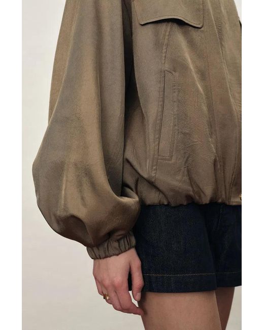 Fabrique Natural Aurin Bubble Hem Jacket