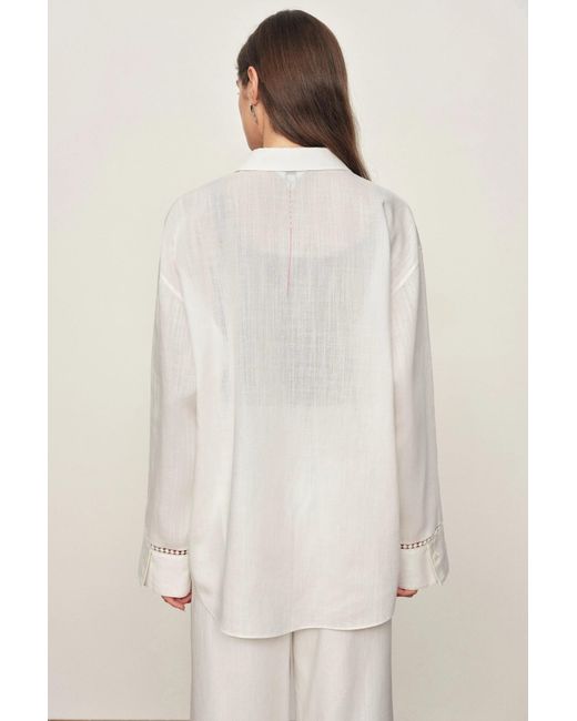 Fabrique Natural Eva Openwork Relaxed Shirt