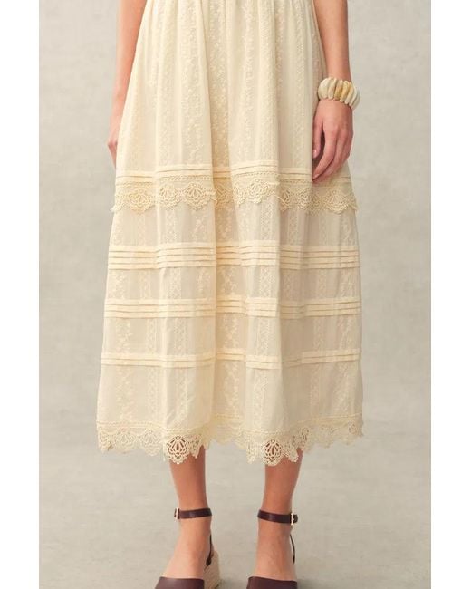 Fabrique Natural Luna Eyelet Lace Embroidered Sleeveless Dress