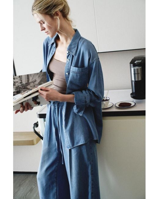 Fabrique Gray Eva Sky Airy Shirt