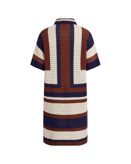 Fabrique Natural Louise Short-Sleeve Crochet Dress