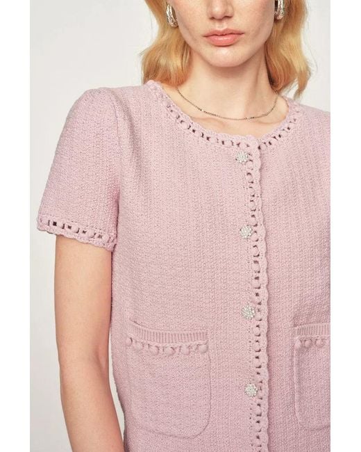 Fabrique Natural Shay Short Sleeve Cardigan
