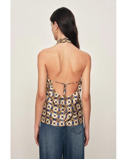 Fabrique Black Jocelyn Halter Neck Top