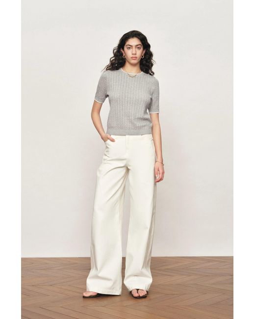 Fabrique Natural Clara Short Sleeve Top