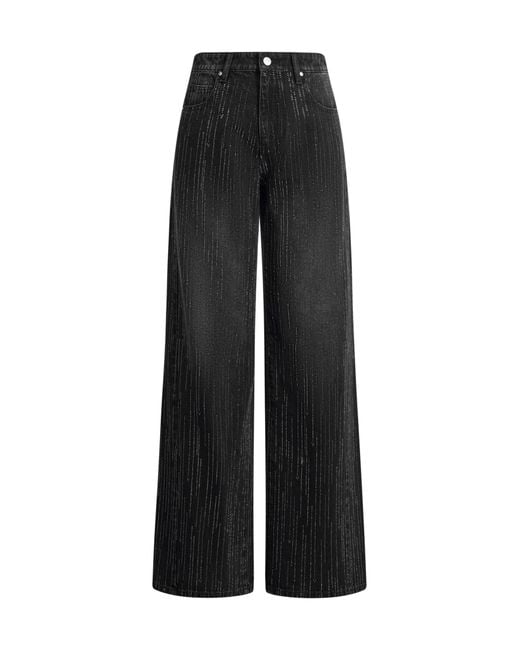 Fabrique Black Eclipse-D Rhinestone Washed Jeans