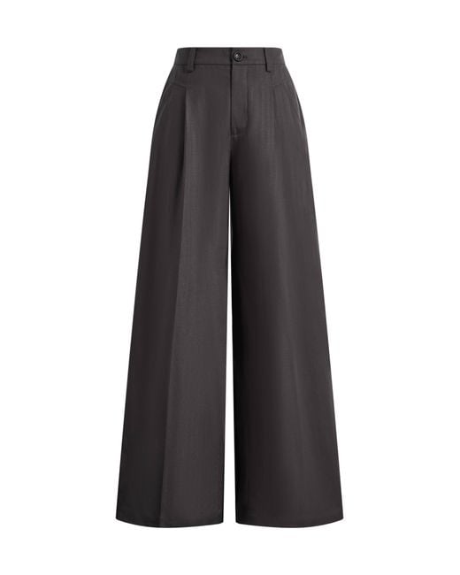 Fabrique Black Alice Wide Waistband Casual Pants