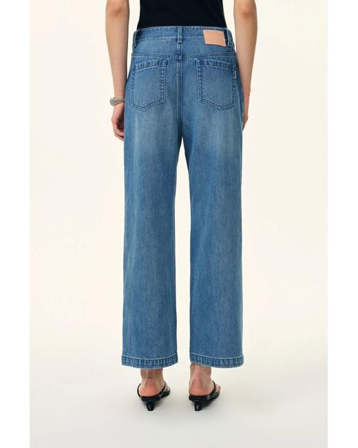 Fabrique Blue Rodeo Embellished Crop Jeans