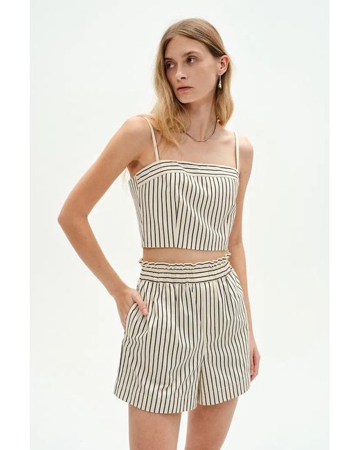 Fabrique Women's Ohio Cropped Tank Top And Shorts