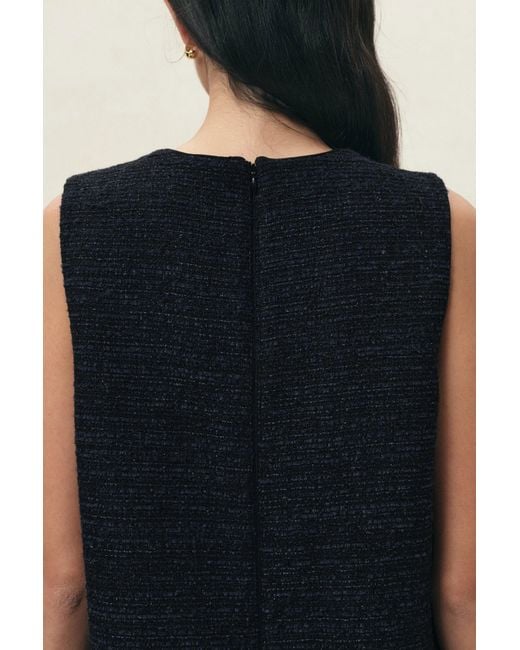 Fabrique Blue Rosalind Beaded Bow Dress