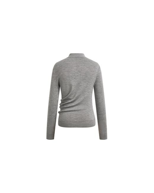 Fabrique Natural Zoe Cinched Waist Polo Top