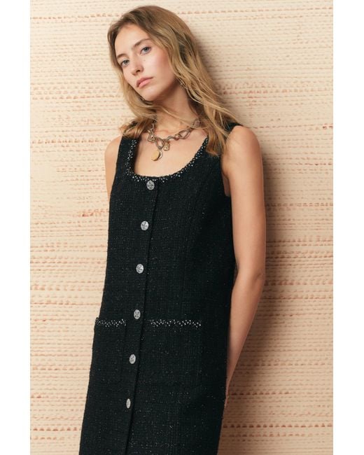 Fabrique Natural Charlotte Square Neck A Line Dress