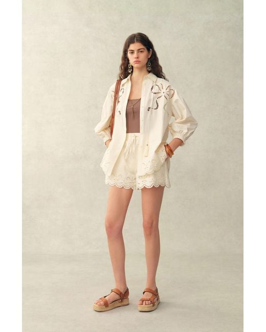 Fabrique Natural Babette Eyelet Embroidered Puff Sleeve Set