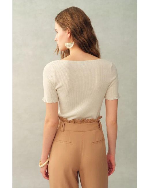 Fabrique Natural Iris Wool Base Layer Top