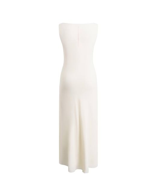 Fabrique Gray Sophia Floral Waist Cinched Sleeveless Dress