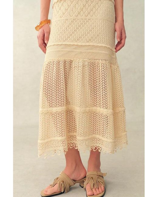 Fabrique Natural Dione Hand Crochet Detachable Capelet Knit Cami Dress