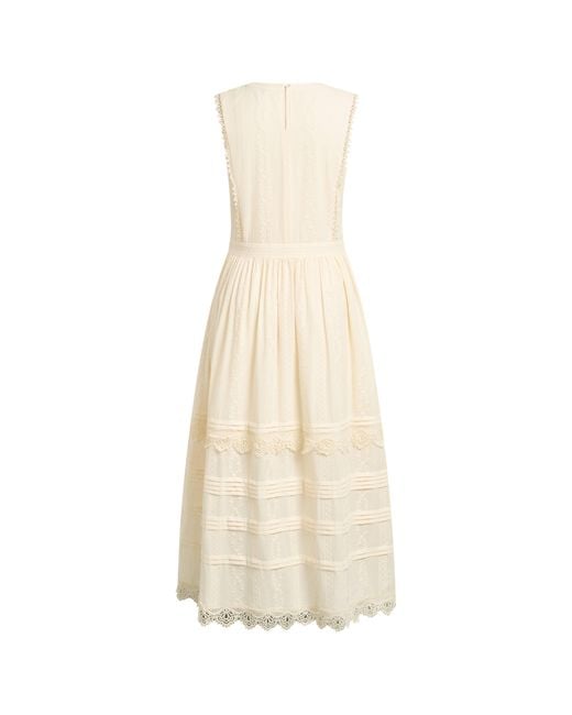 Fabrique Natural Luna Eyelet Lace Embroidered Sleeveless Dress