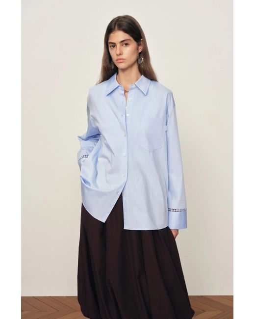 Fabrique Natural Eva Openwork Relaxed Shirt