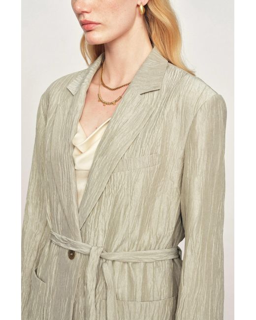 Fabrique Natural Cephas Pleated Fabric Blazer