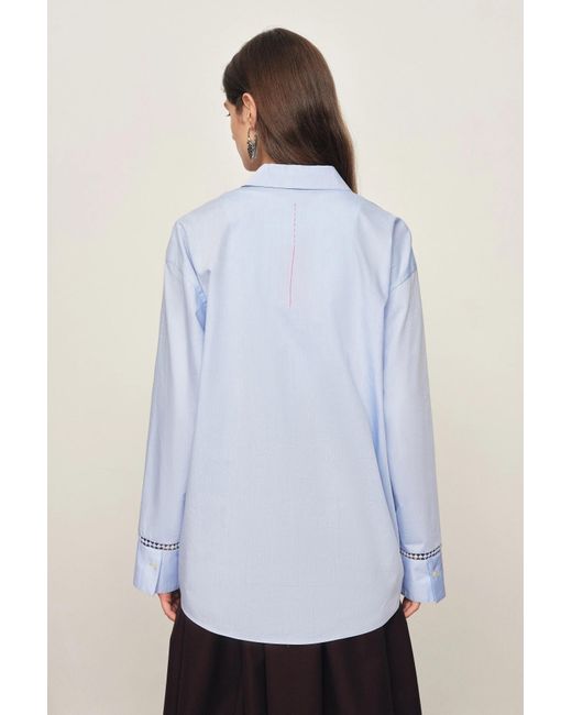 Fabrique Natural Eva Openwork Relaxed Shirt