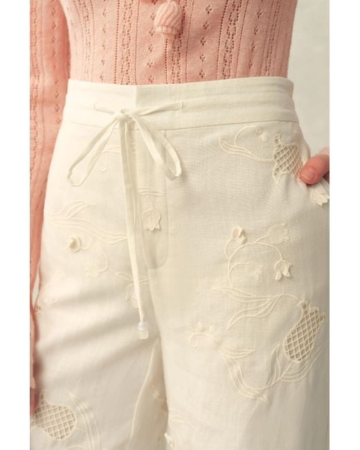 Fabrique Natural Anna Eyelet Pants