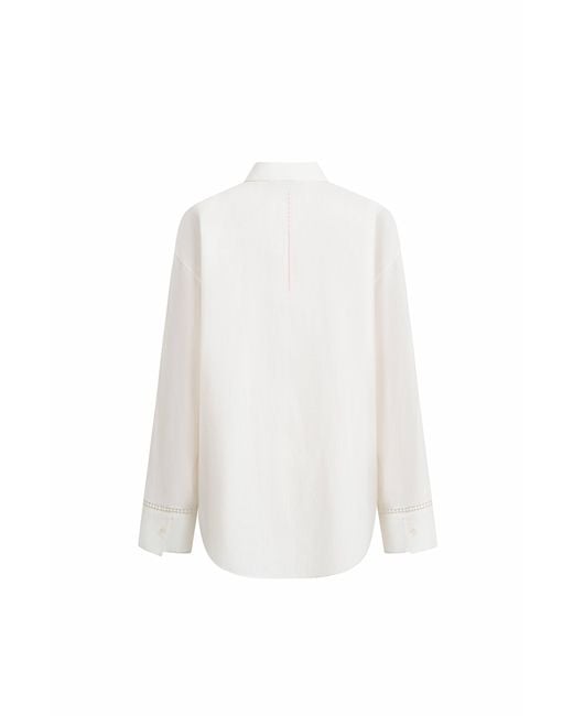 Fabrique Natural Eva Openwork Relaxed Shirt