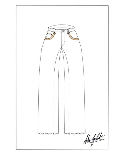 Fabrique Black Glaire Curved Yoke Wide Leg Jeans