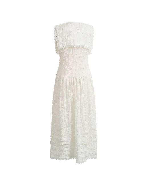 Fabrique Natural Geraldine Detachable Collar Sleeveless Dress