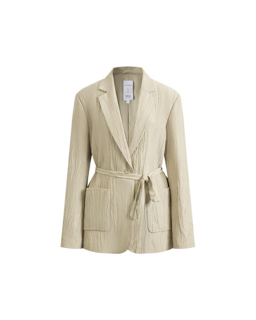 Fabrique Natural Cephas Pleated Fabric Blazer