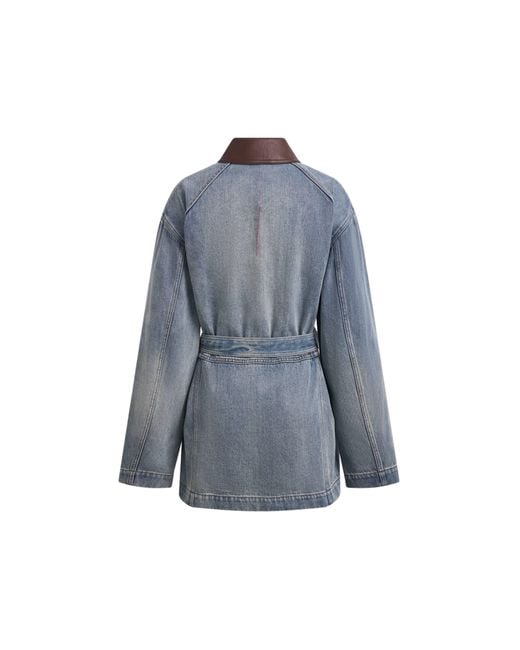 Fabrique Blue Romy Belted Barn Jacket