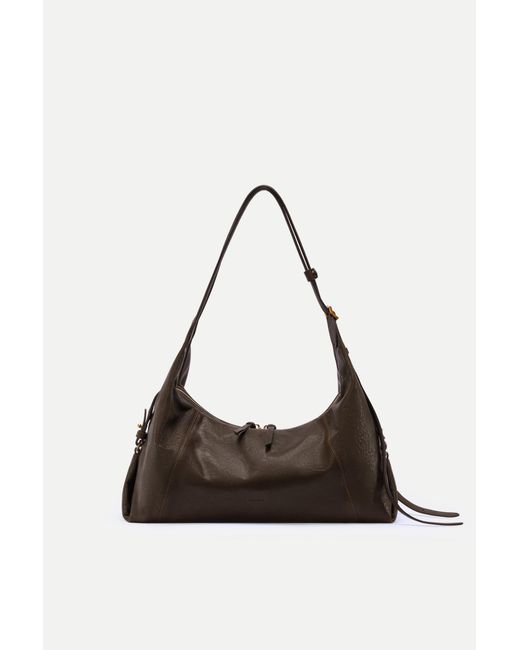 Fabrique White Aura Slouchy Hobo Bag