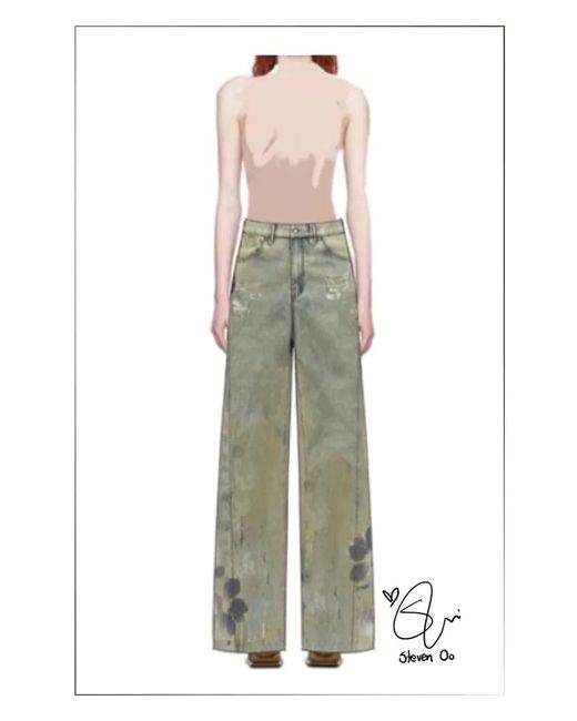 Fabrique Gray Thalia Devoré Jeans