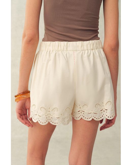 Fabrique Natural Babette Eyelet Embroidered Puff Sleeve Set