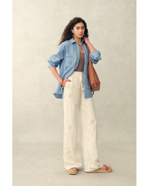 Fabrique Natural Anna Eyelet Pants