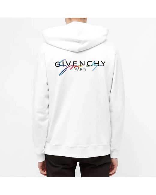 givenchy rainbow logo hoodie