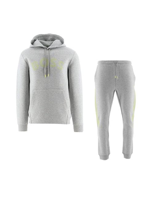 hugo boss gray tracksuit