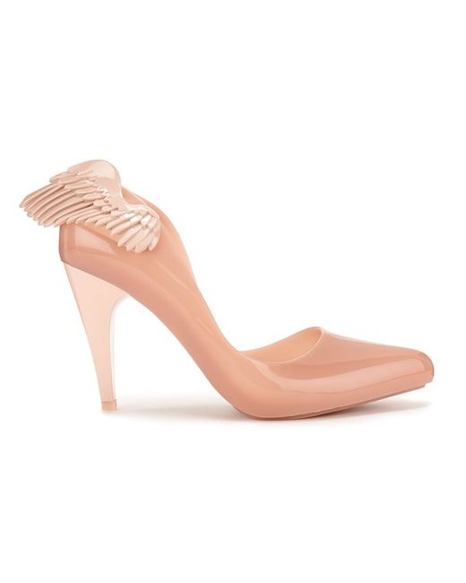 Melissa + Vivienne Westwood Anglomania Pink Women's Classic Angel Wing Heeled Courts