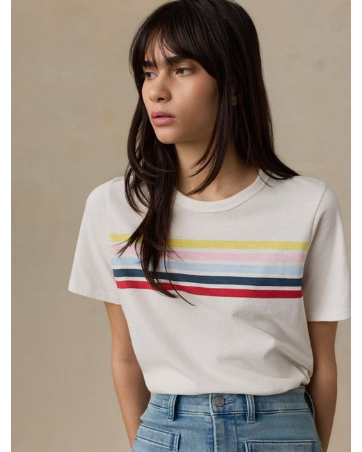 Faherty Brand Blue Sunwashed Regenerative T-Shirt