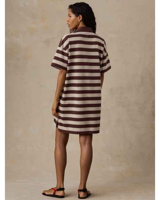 Faherty Brand Natural Recycled Cotton Knit Dress