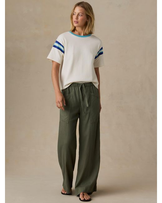 Faherty Brand Natural Sport Jersey Throwback T-Shirt