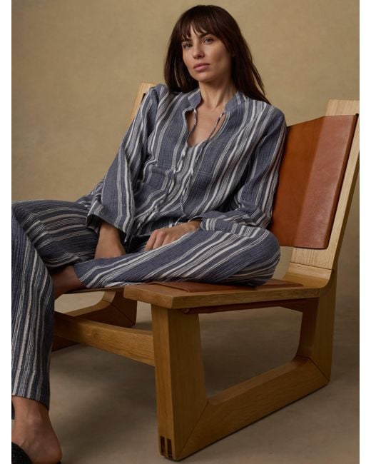 Faherty Brand Natural Dune Cotton Gauze Harbor Top
