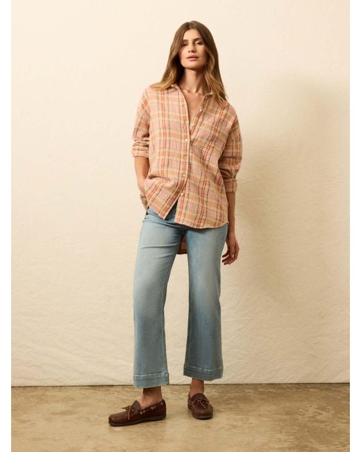 Faherty Brand Natural Dune Cotton Gauze Relaxed Shirt