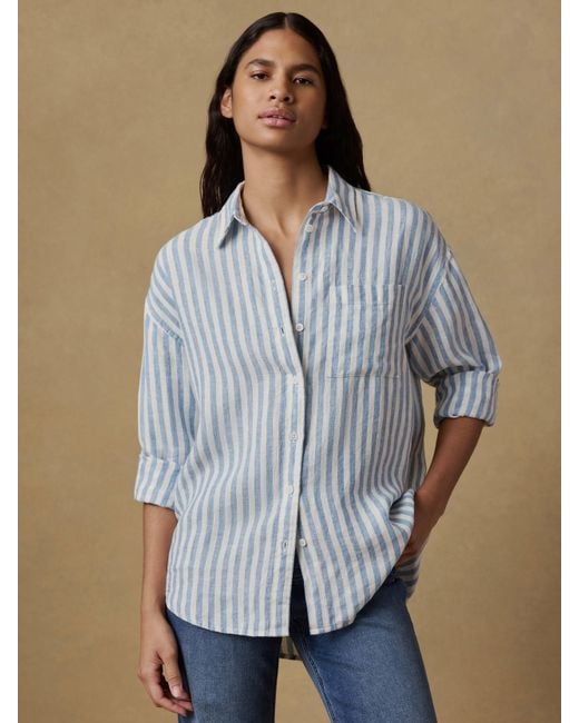Faherty Brand Natural Laguna Linen Relaxed Shirt